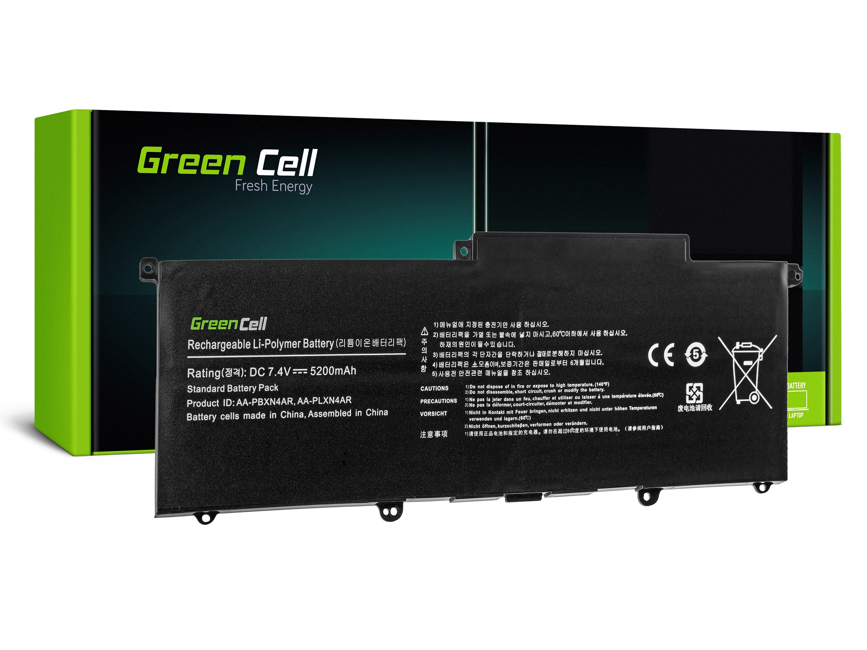 Green Cell Laptop Batteri för Samsung NP900X3B NP900X3C NP900X3D