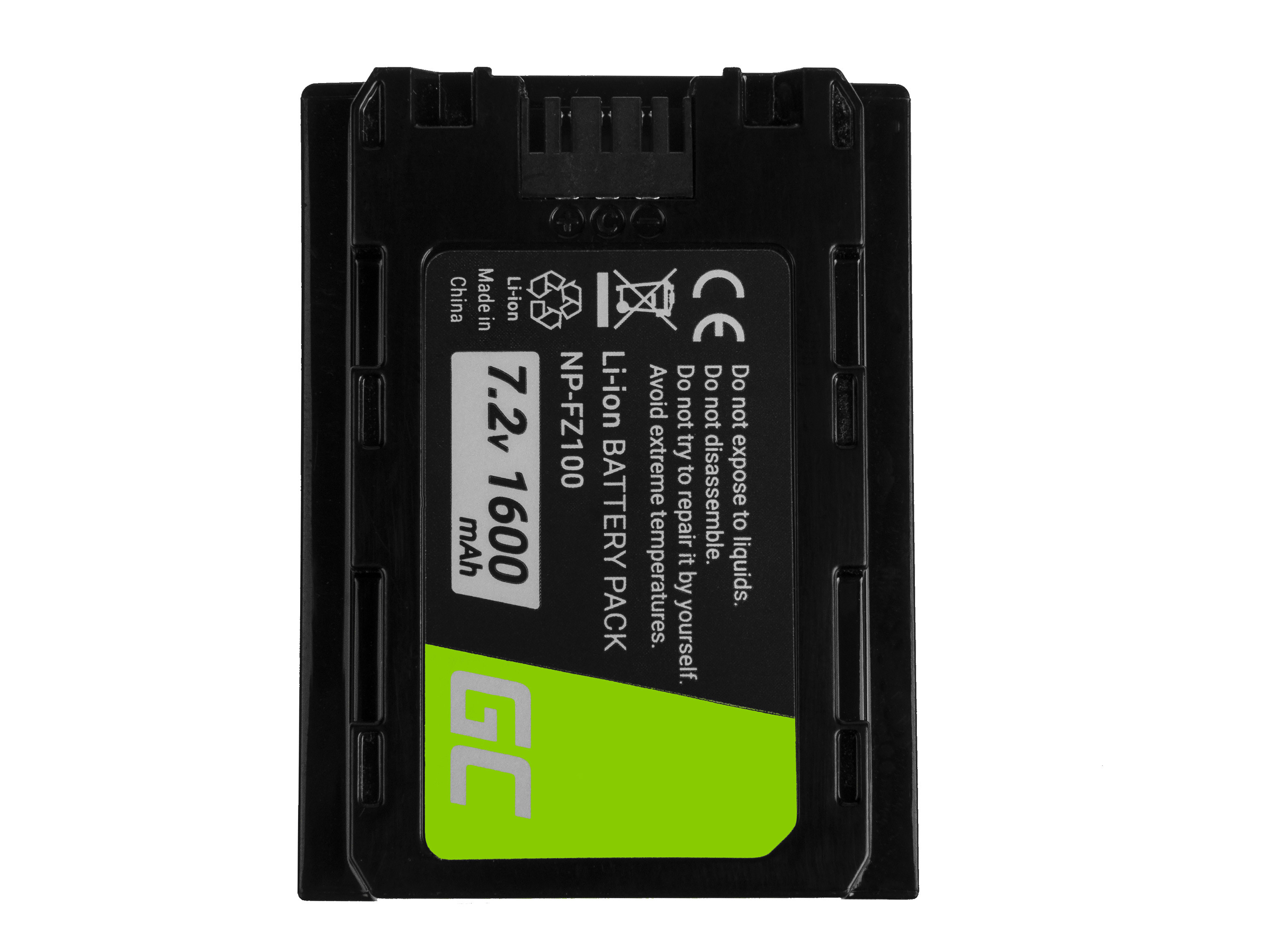 Green Cell Digital Kamera Batteri för Sony Alpha A7 III A7R III A9 A9R A9S ILCE-7M3 7RM3 7.2V 1600mAh