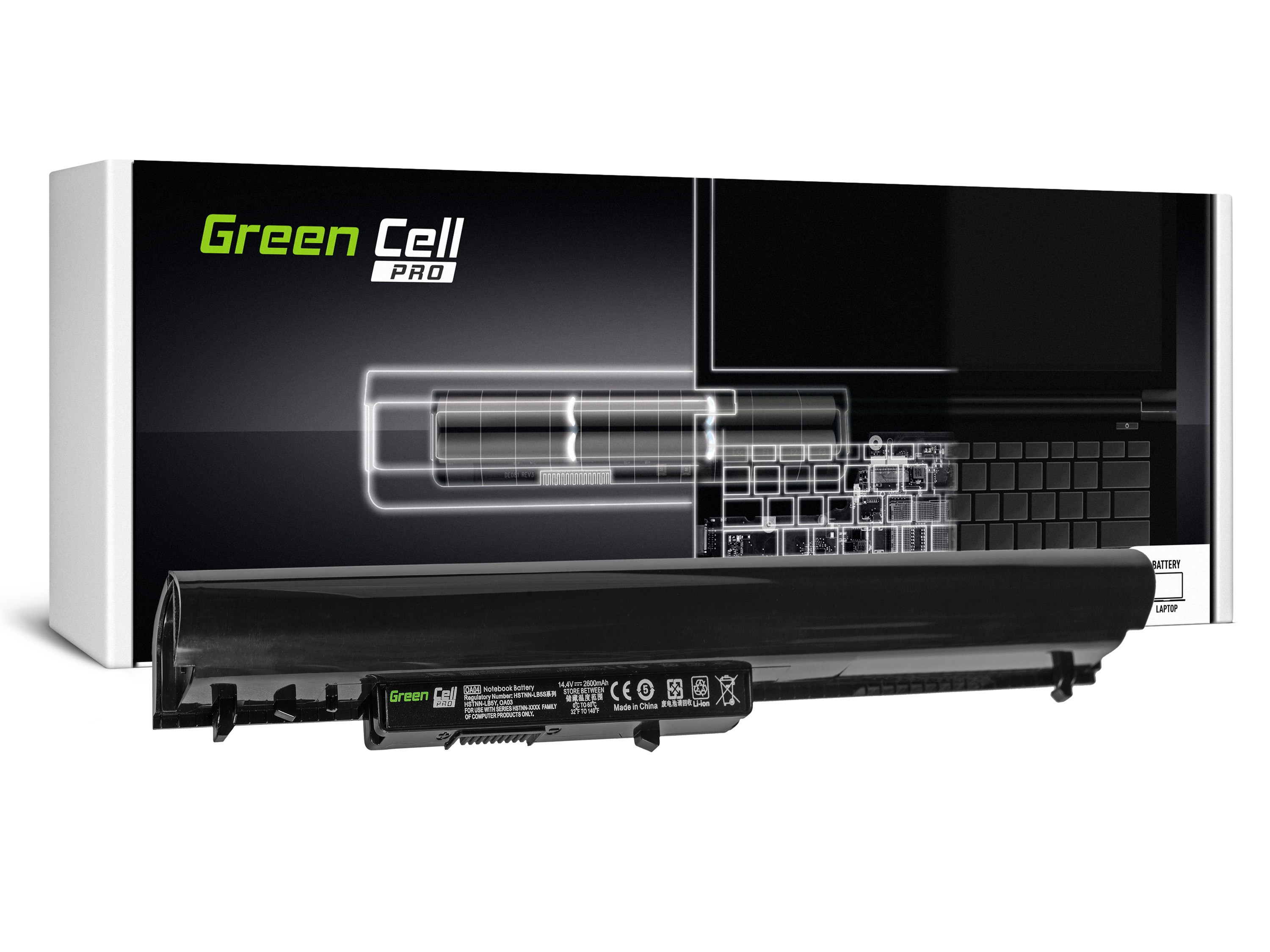 Green Cell PRO Batteri för HP HSTNN-LB5S 240 250 255 256 G2 G3 OA04 / 14,4V 2600mAh