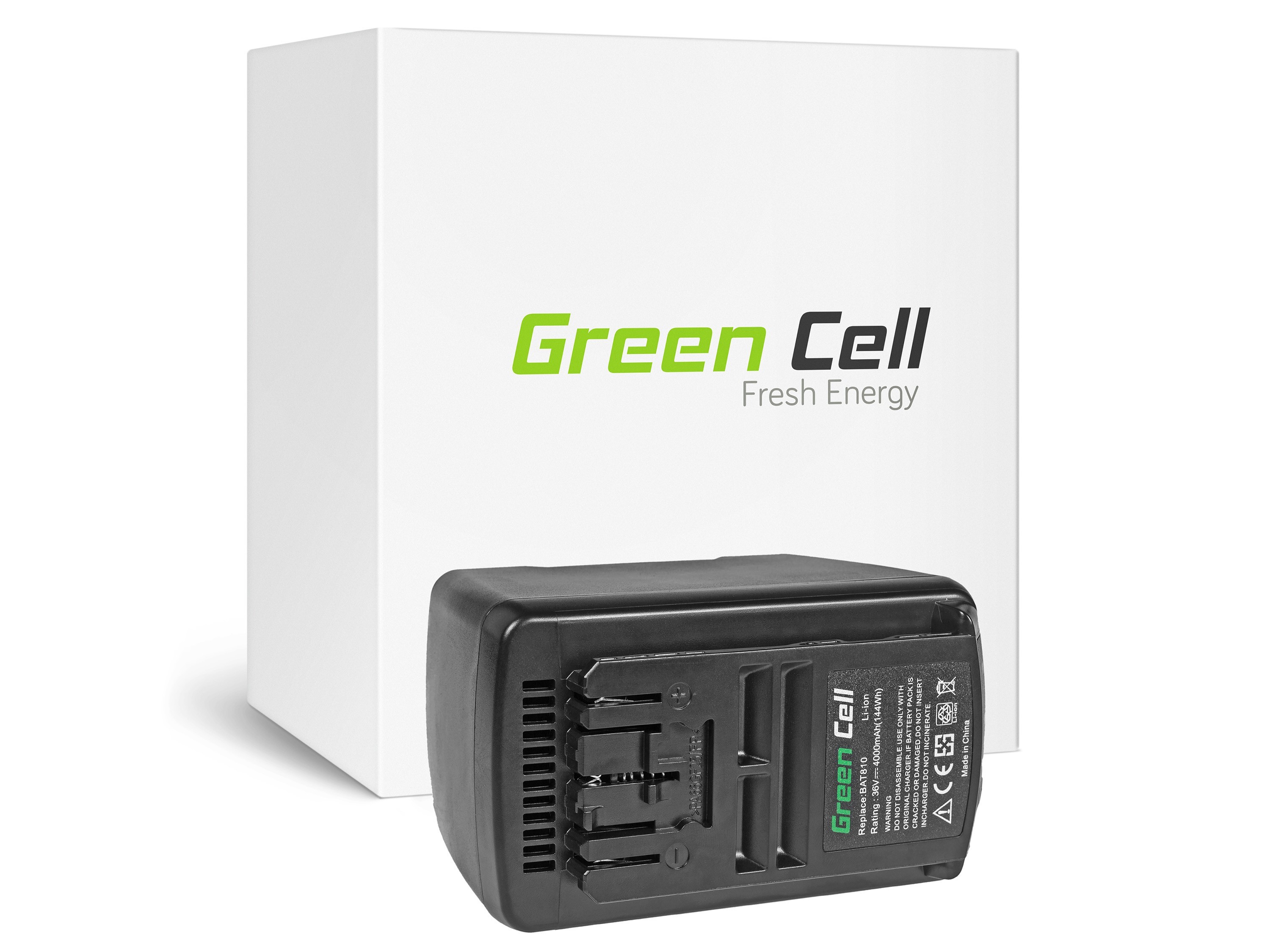Green Cellverktygsbatteri för Bosch BAT810 BAT836 BAT840 GBH GSB GSR 36V 4Ah