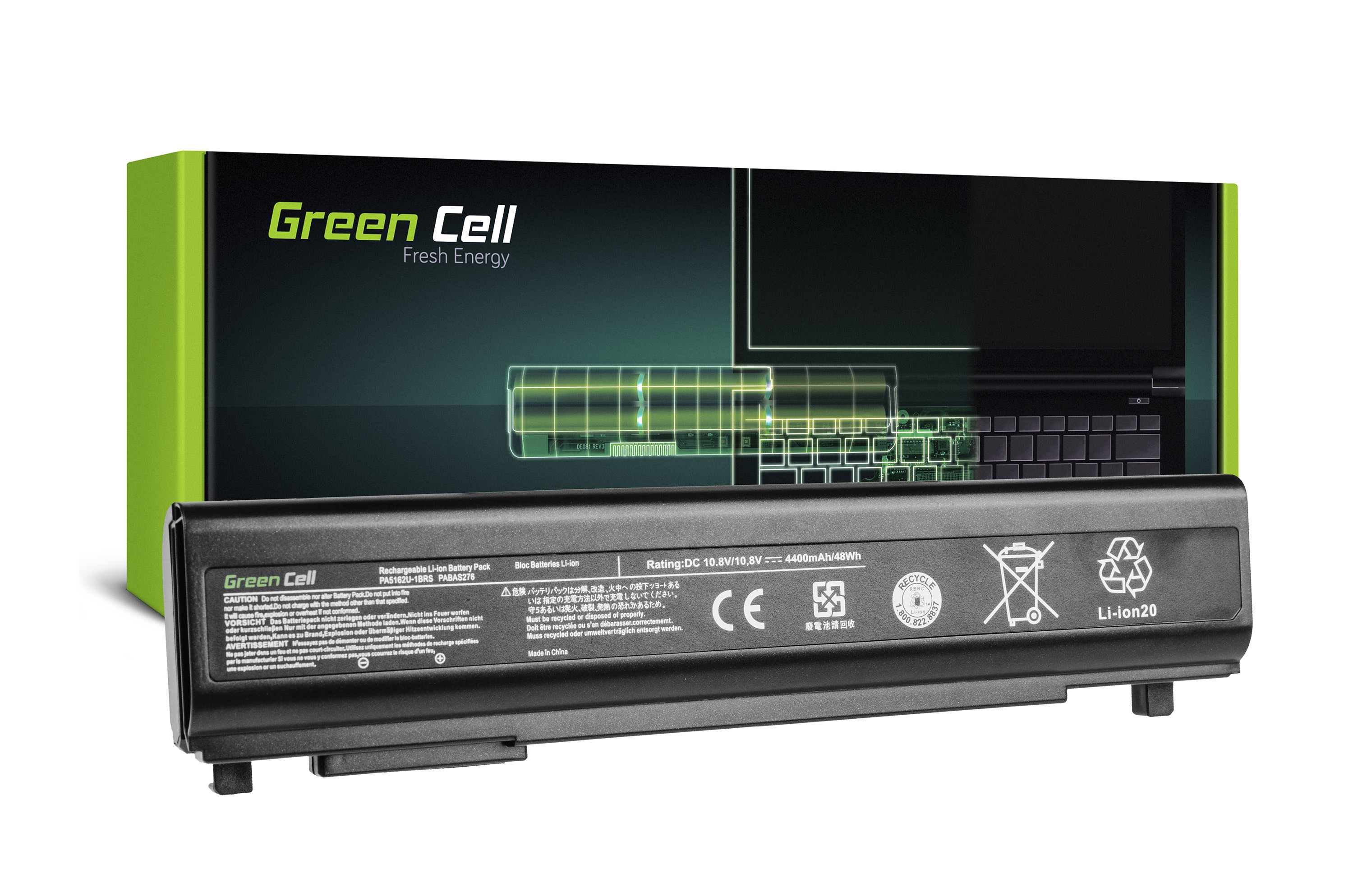 Green Cell PRO-batteri för Toshiba Portege R30 R30-A PA5162U-1BRS / 11,1V 4400mAh
