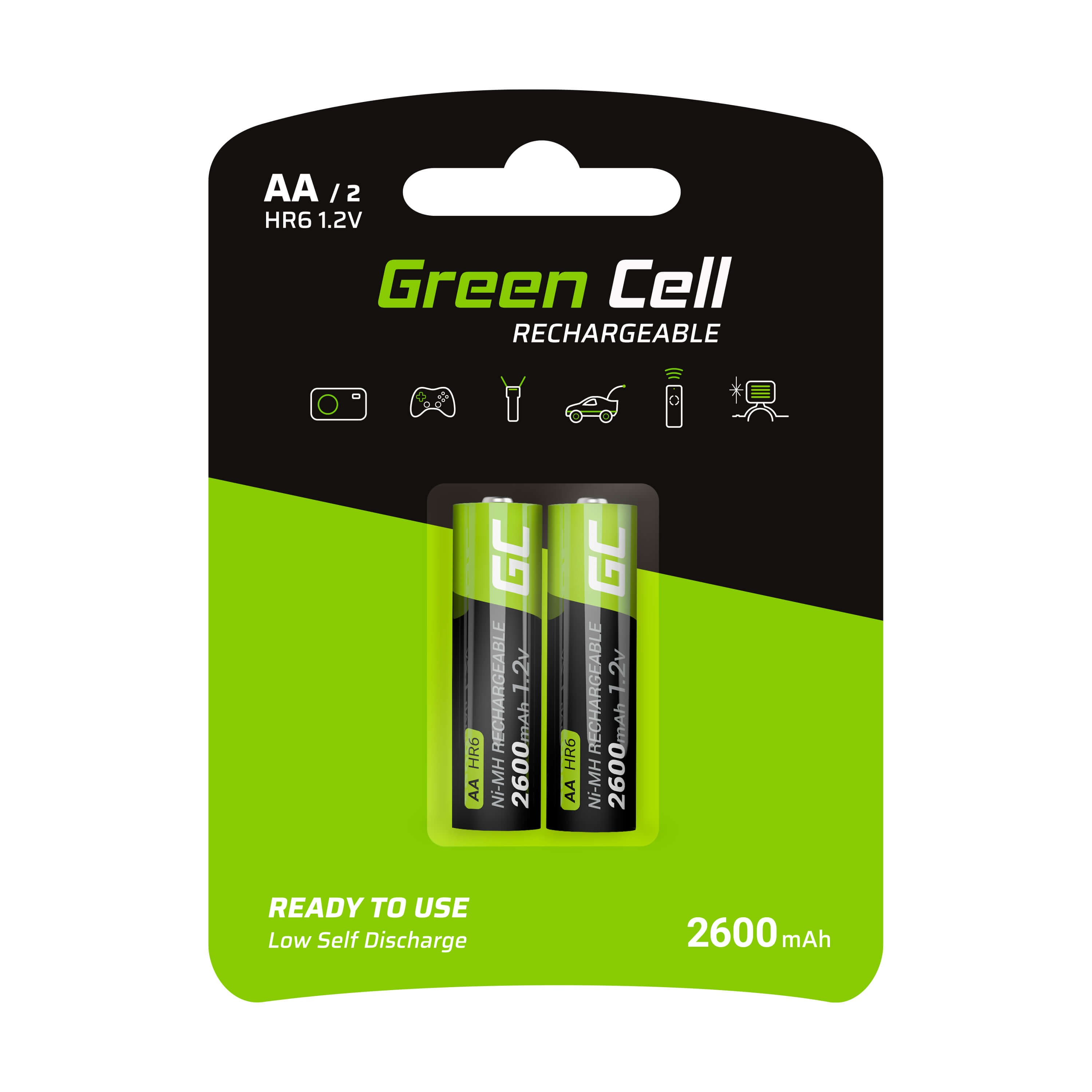 Green Cell 2x Akumulator AA HR6 2600mAh