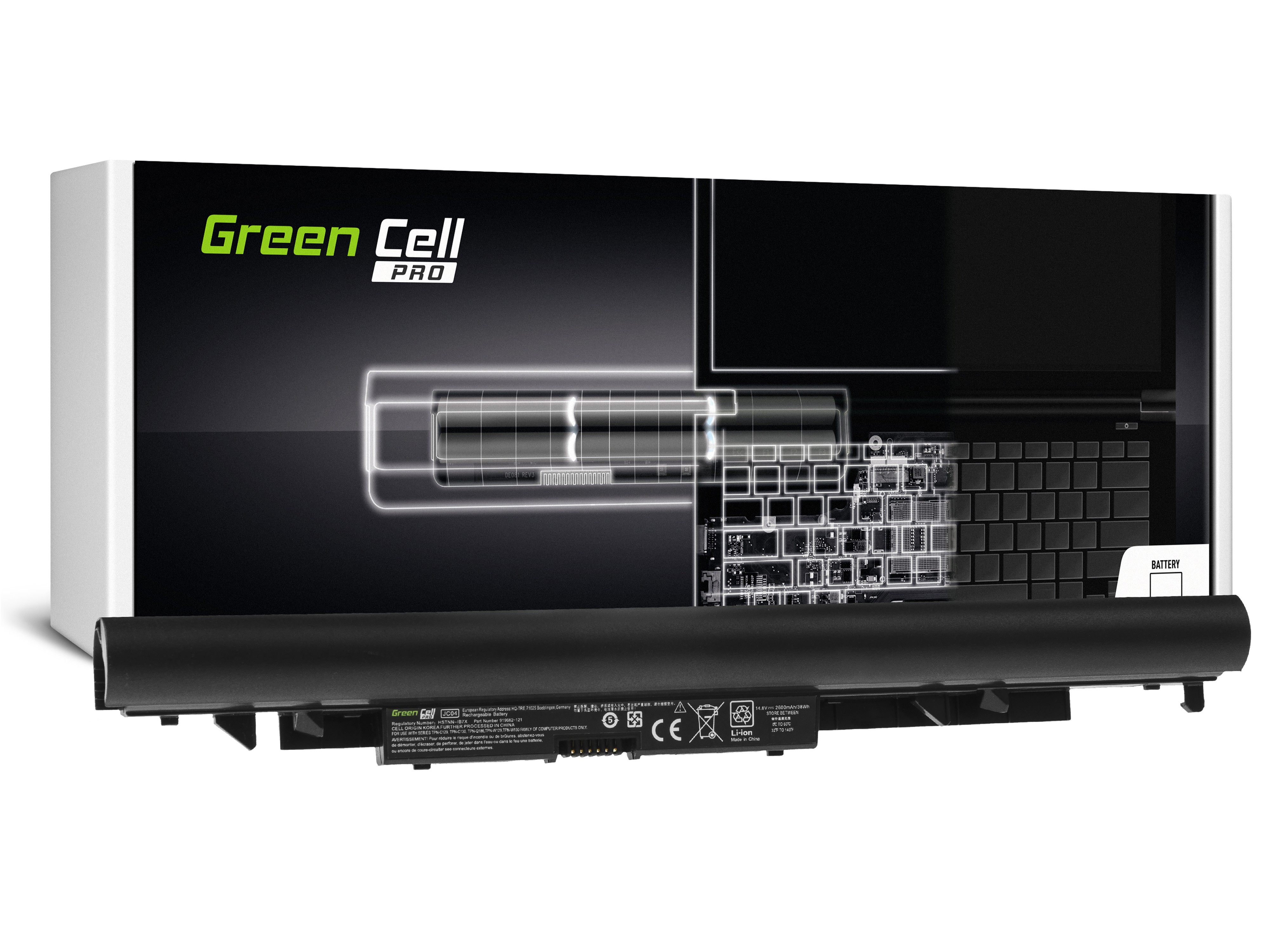 Green Cell PRO Batteri JC04 för HP 240 G6 245 G6 250 G6 255 G6, HP 14-BS 14-BW 15-BS 15-BW 17-AK 17-BS