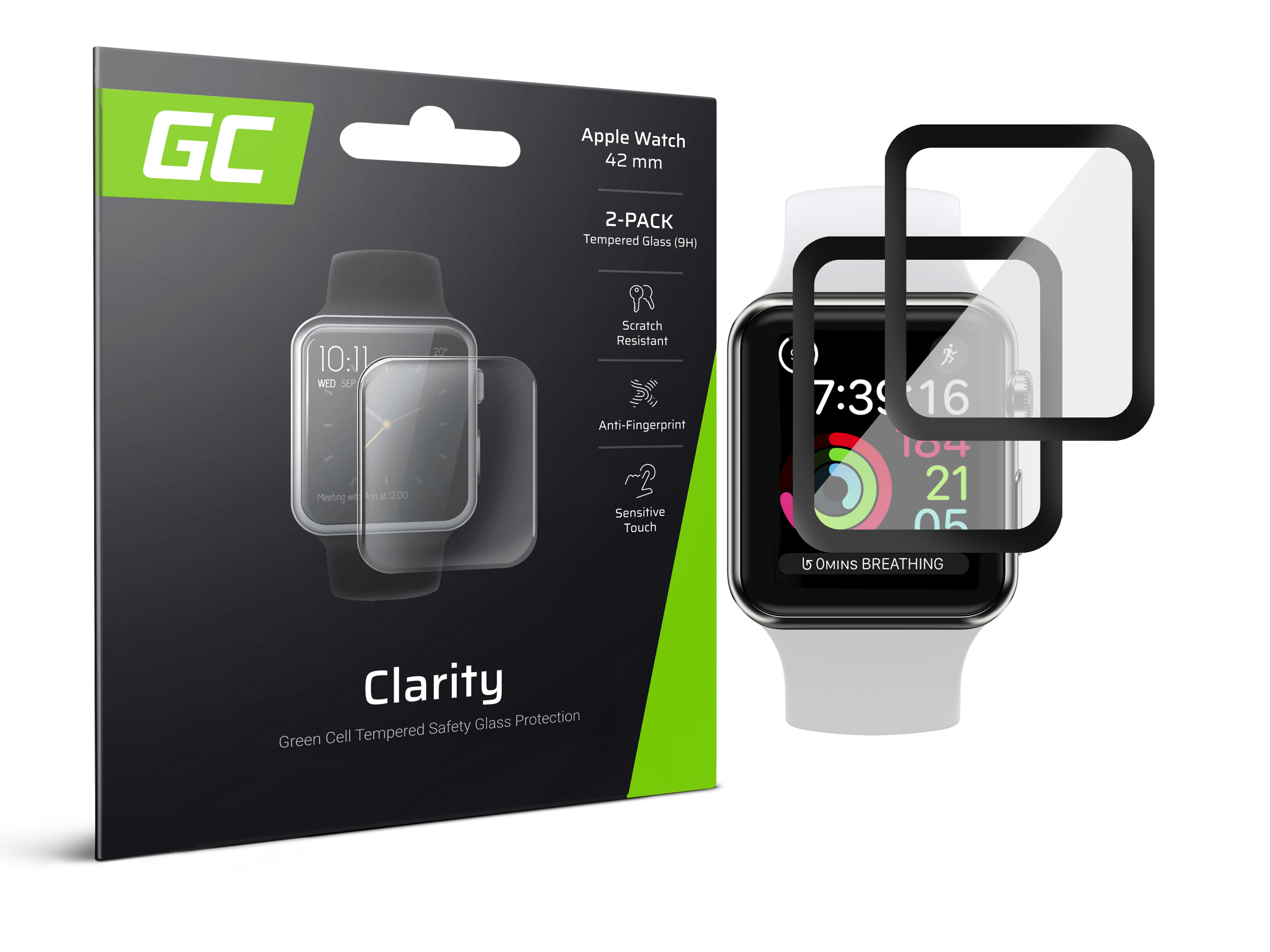 2x GC Clarity Screen Protector for Apple Watch 42mm