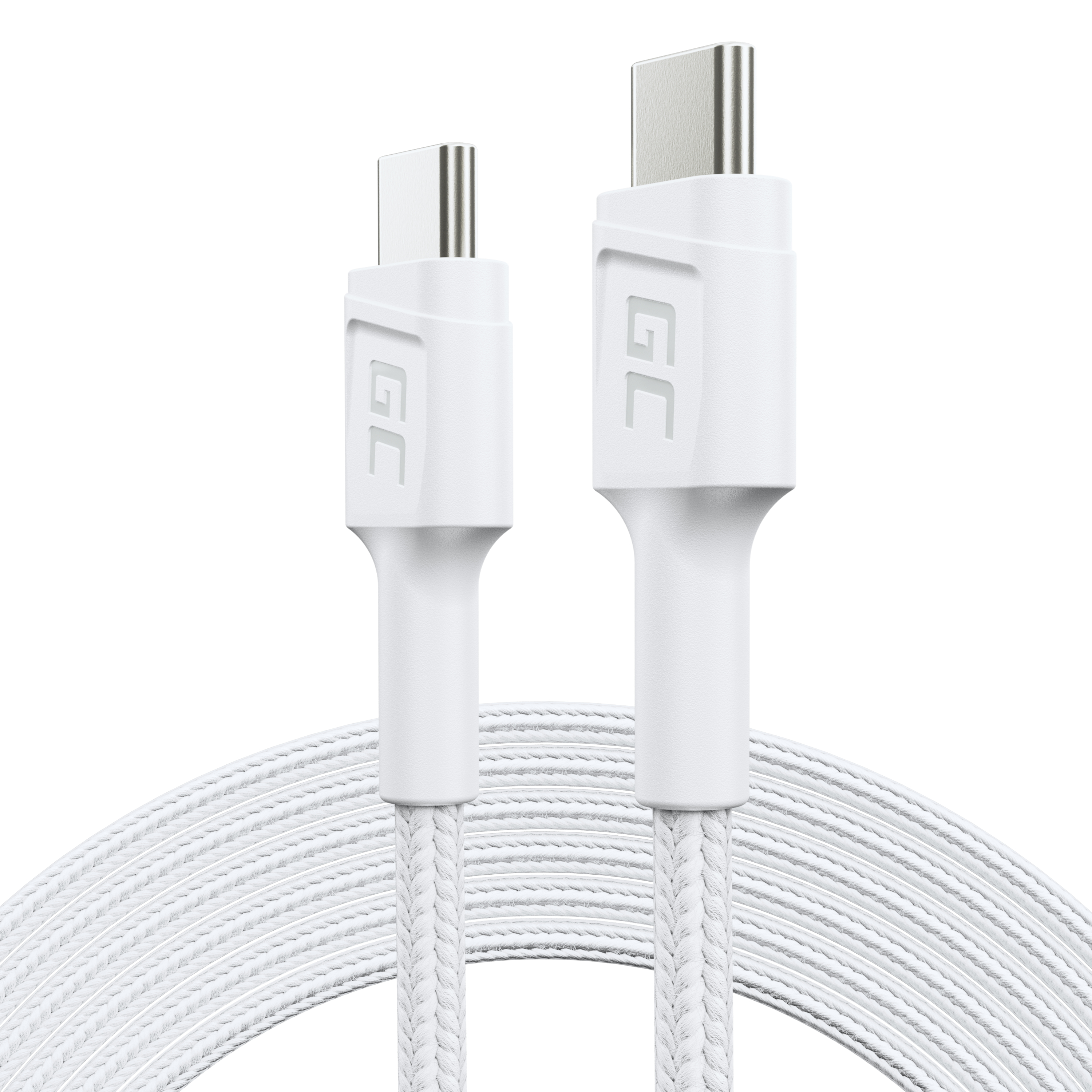 Cable White USB-C Type C 2m PowerStream with fast charging Power Delivery 60W, Ultra Charge, Quick Charge 3.0