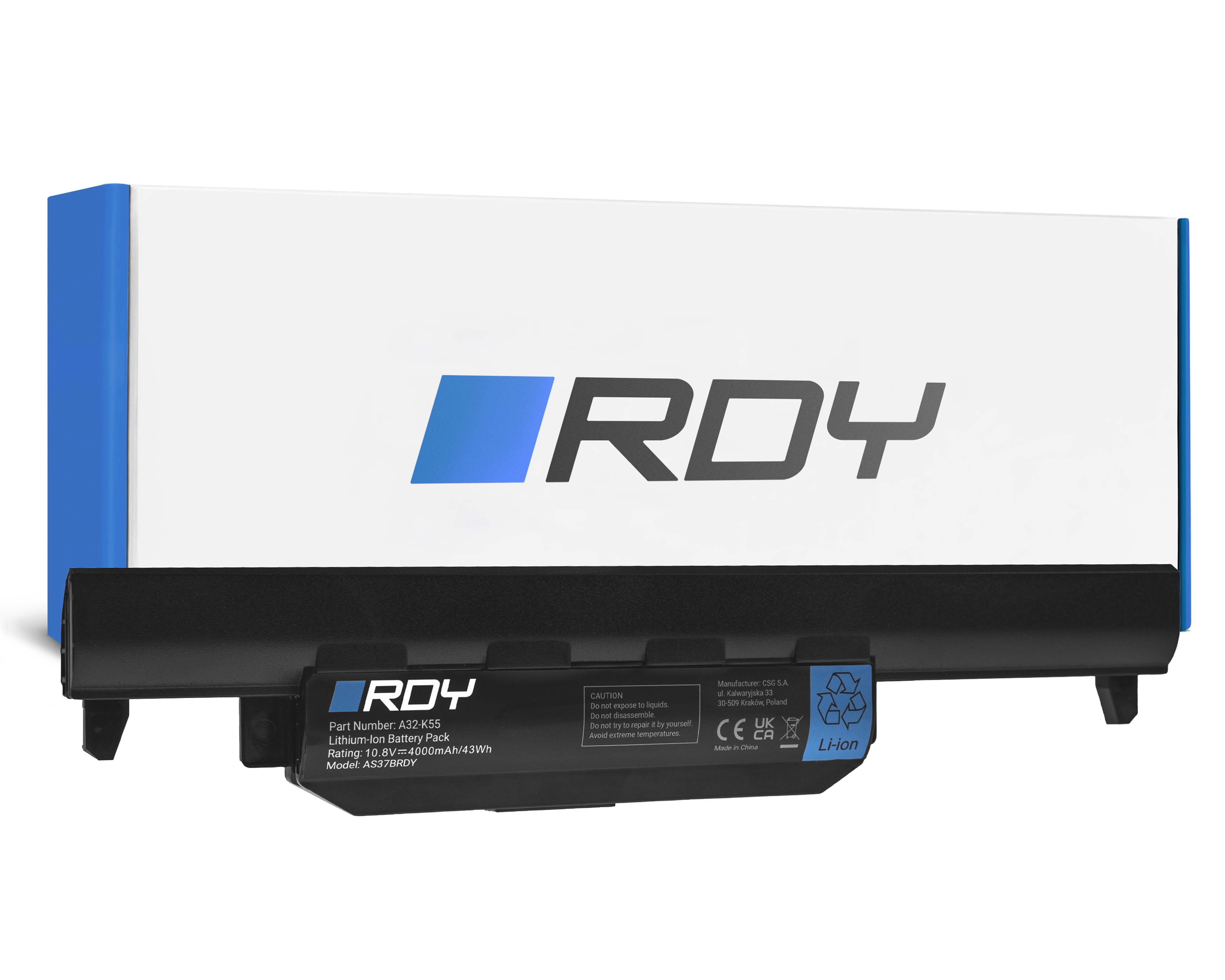 Battery RDY A32-K55 to Asus R400 R500 R500V R500VJ R700 R700V K55 K55A K55VD