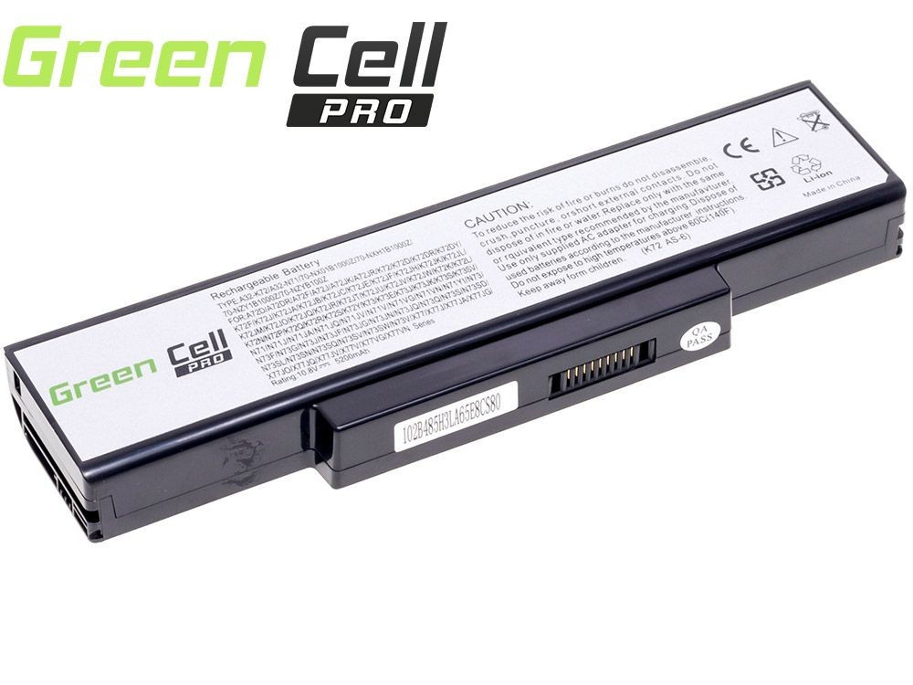 Green Cell PRO Batteri för Asus A32-K72 K72 K73 N71 N73 / 11,1V 5200mAh