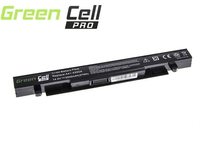 Green Cell PRO Batteri för Asus A450 A550 R510 X550 / 14,4V 2600mAh