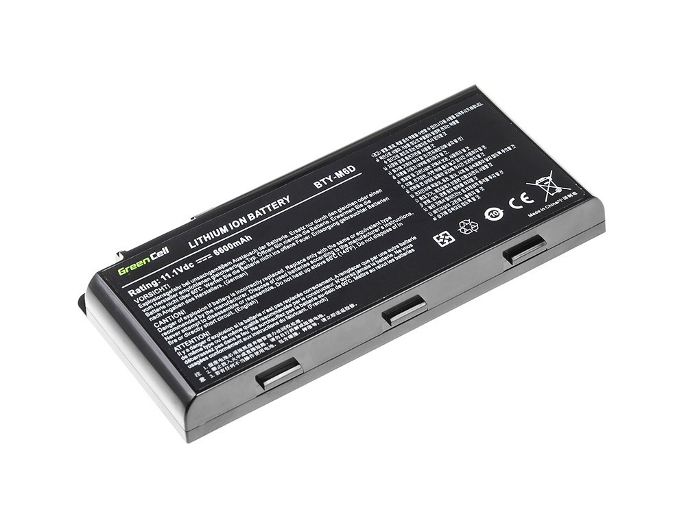 MSI GT60 GT70 GT660 GT680 GT683 GT780 GT783 GX660 GX680 GX780 / 11,1V 6600mAh