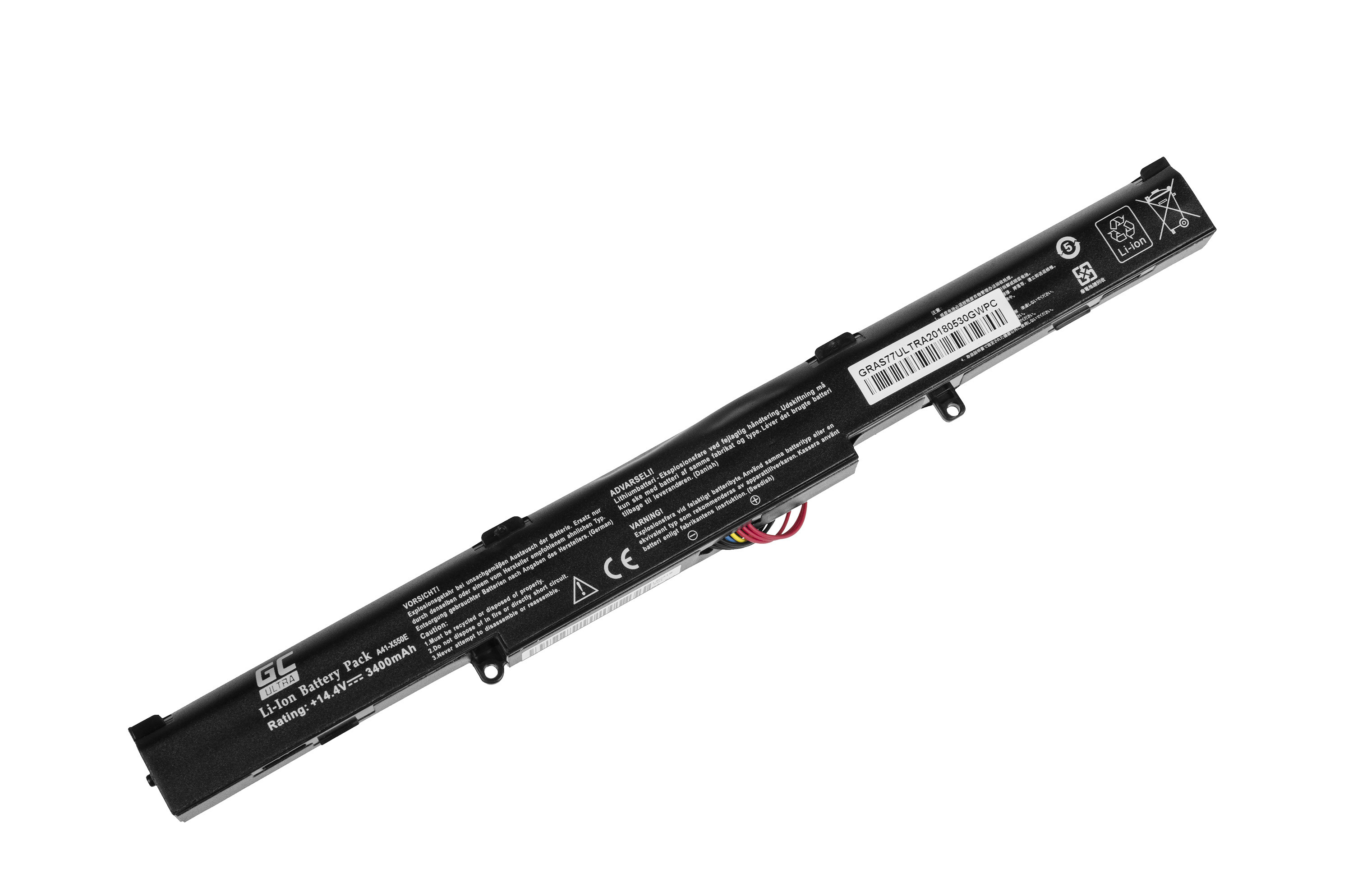 Green Cell ULTRA-batteri för Asus A41-X550E F550D F550DP F750L / 14,4V 3400mAh