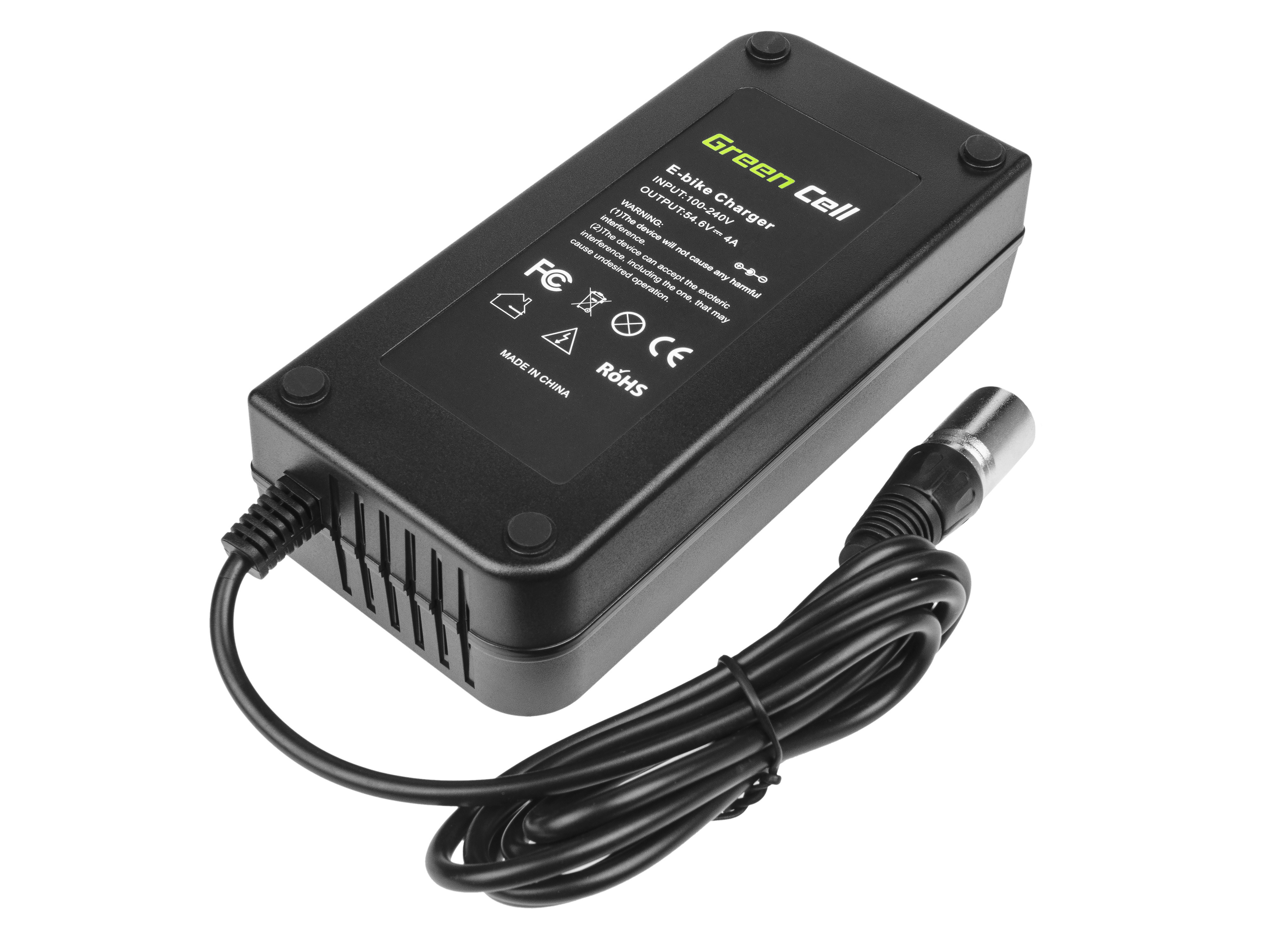 Green Cell Laddare 54.6V 4A (Cannon) för EBIKE batterier 48V