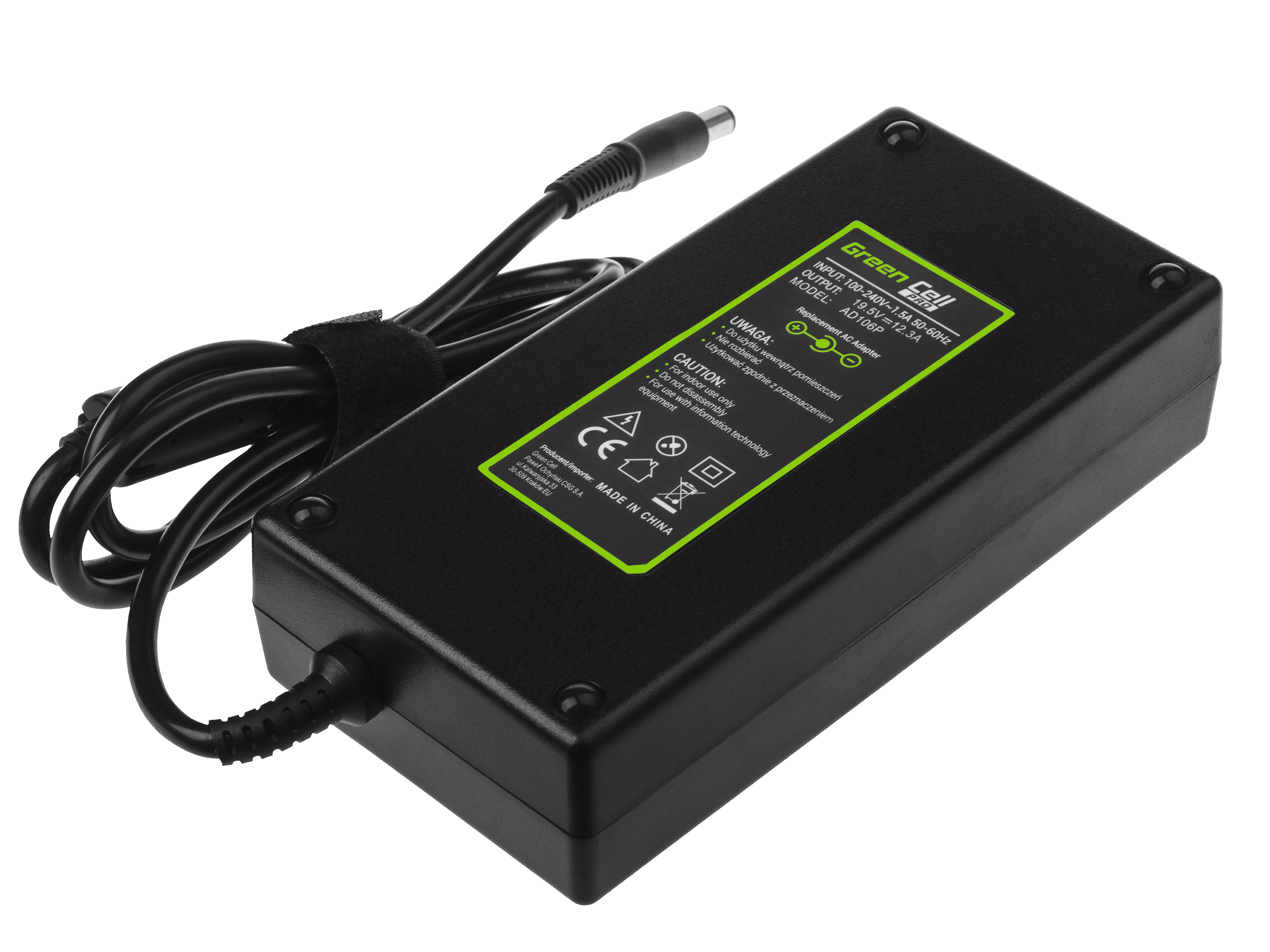 PRO-laddare nätadapter för Dell Precision 7510 7710 M4700 M4800 M6600 M6700 M6800 Alienware 17 M17x 19.5V 12.3A 240