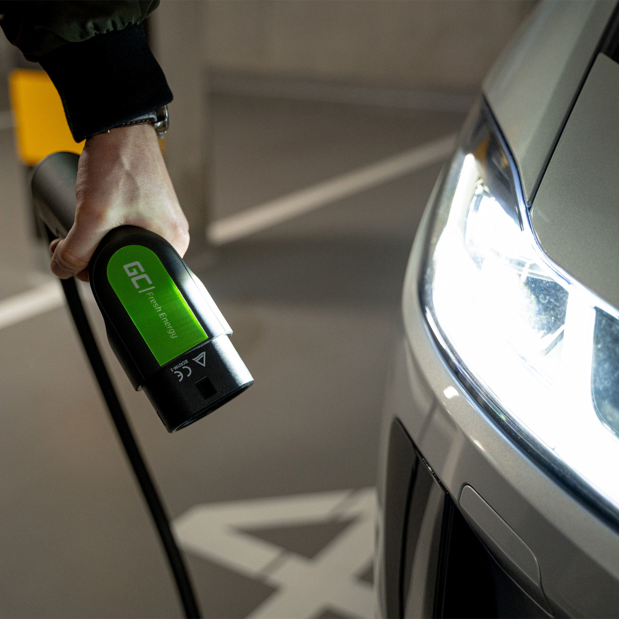 Kabel GC Typ 2 3.6kW 5m för laddning EV / PHEV