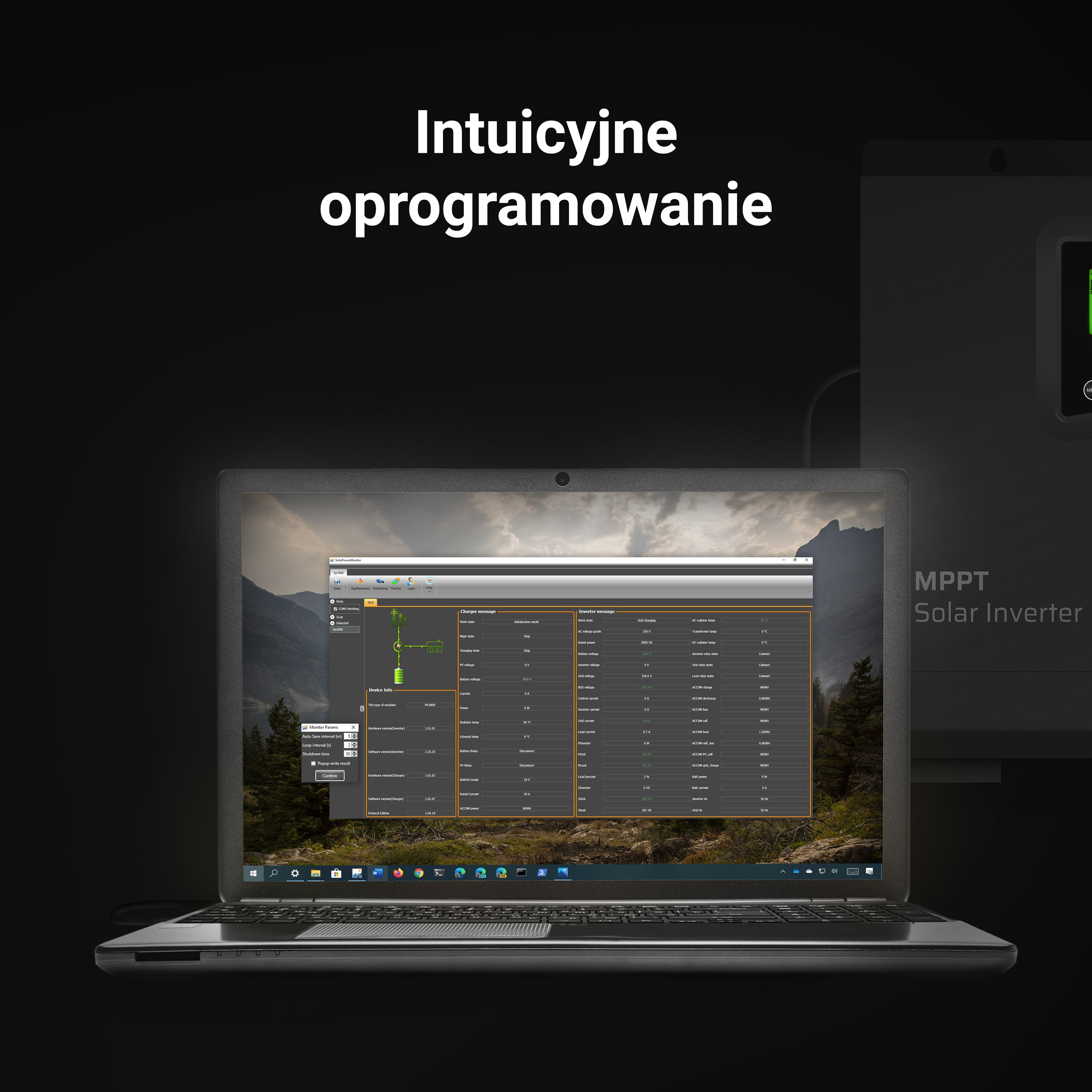 Solar Inverter Off Grid omvandlare med MPPT Solar Laddare 24VDC 230VAC 1000AV/1000W ren sinusvåg