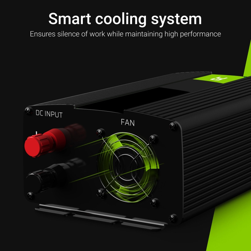 Green Cell Car Power Inverter Converter 24V to 230V 300W/600W with USB with UK PLUG