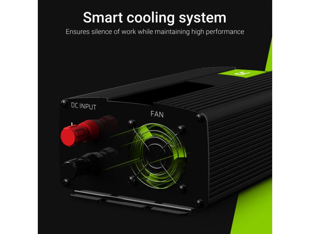 Green Cell Car Power Inverter Converter 24V to 230V 500W/1000W with USB and UK PLUG