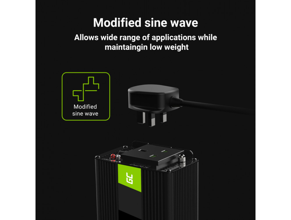 Green Cell Car Power Inverter Converter 24V to 230V 1000W/2000W with USB