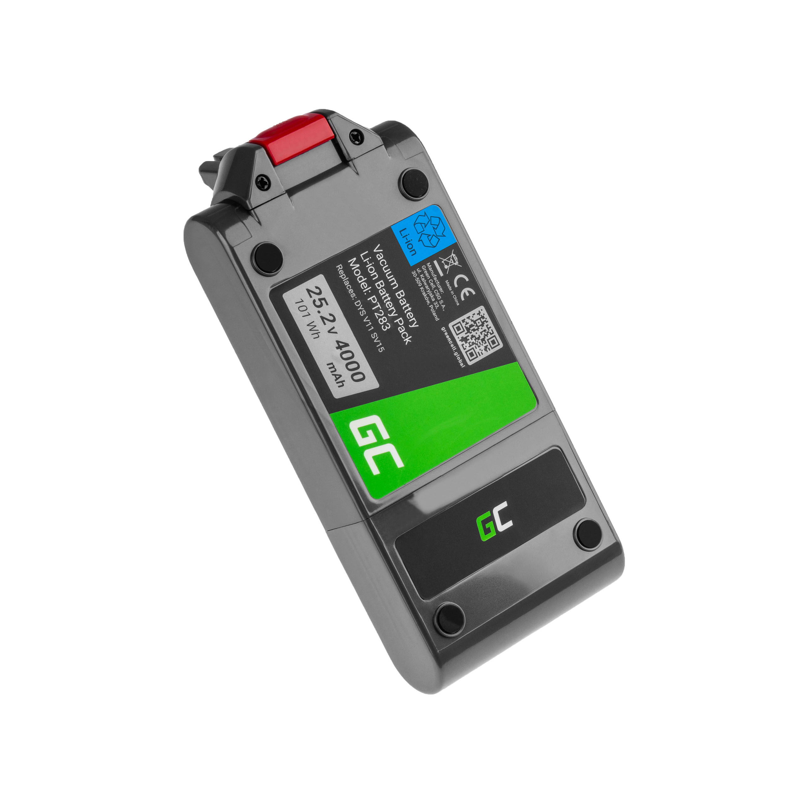 Battery (4Ah 25.2V) 970425-01 SV15 SV18 GreenCell for Dyson V11 2020
