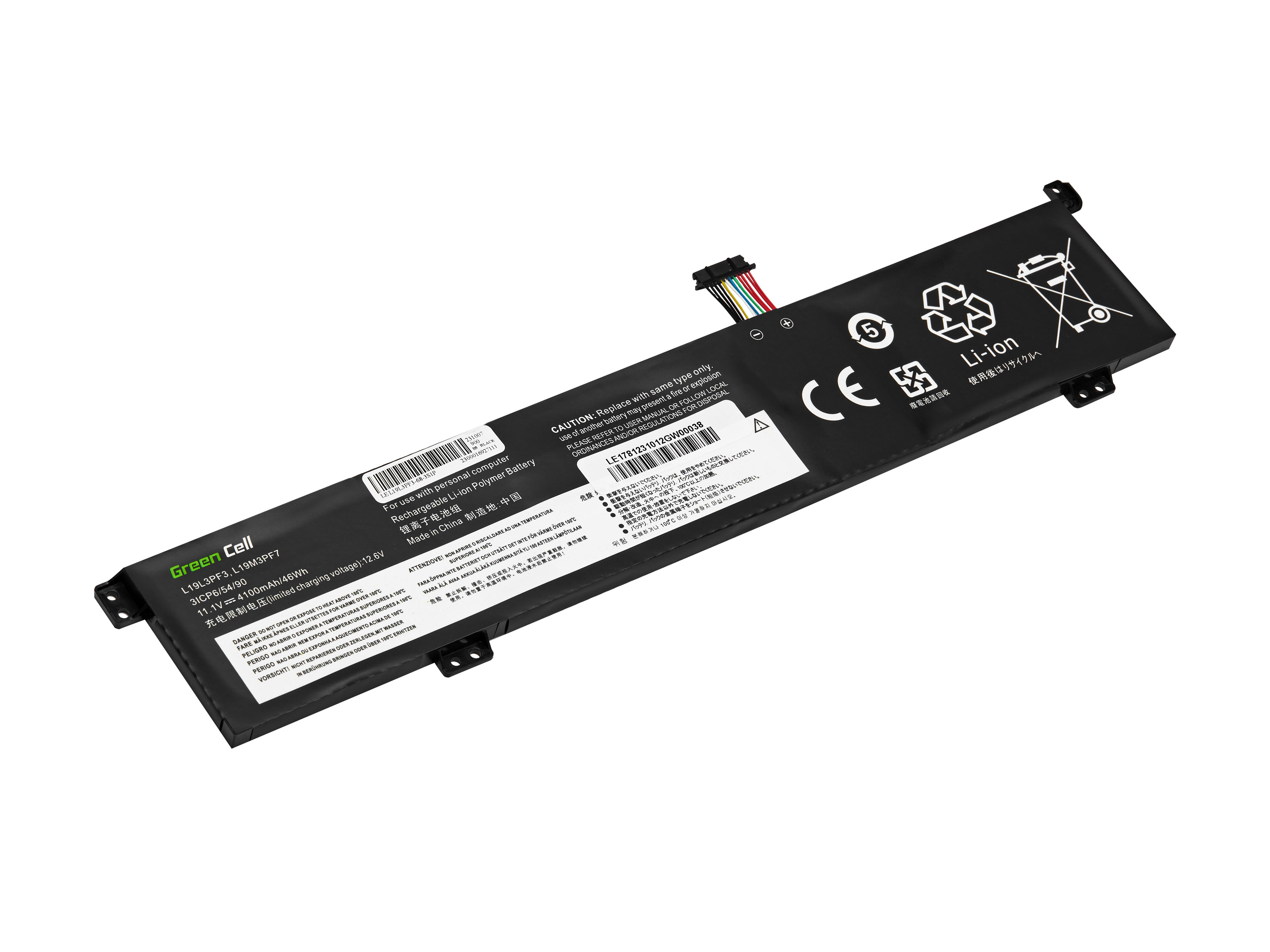L19M3PF7 battery for Lenovo IdeaPad Gaming 3-15ARH05 3-15IMH05 Creator 5-15IMH05 ThinkBook 15p IMH 15p G2 ITH