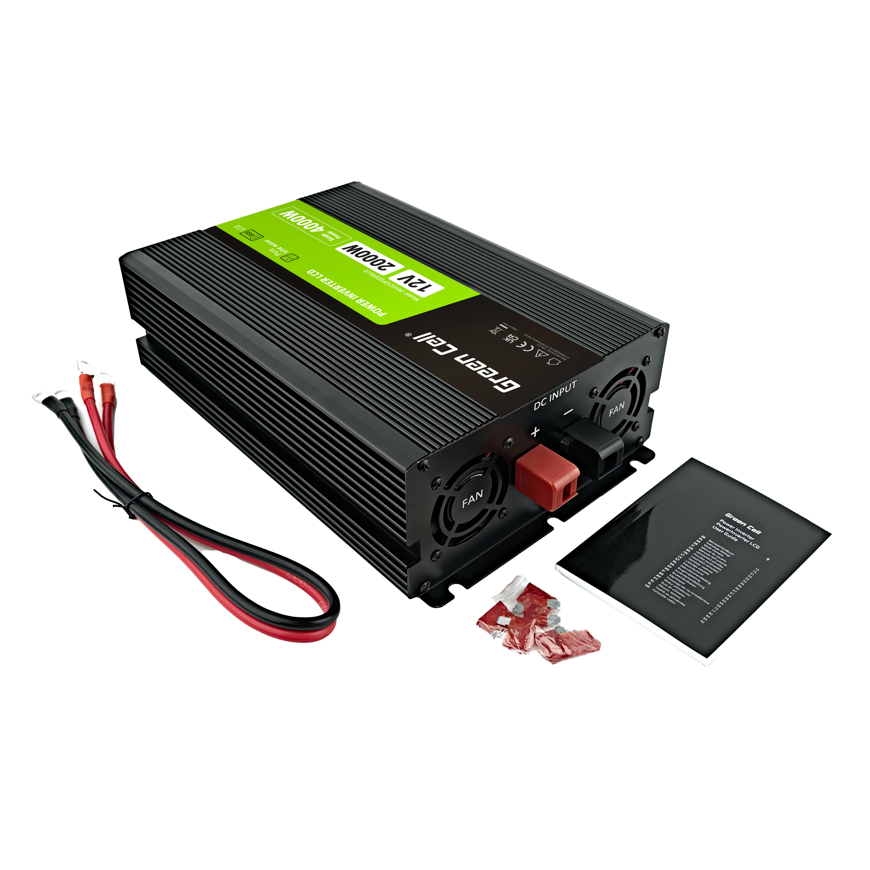 Car Power Inverter Green Cell 12V to 230V, 500W/1000W