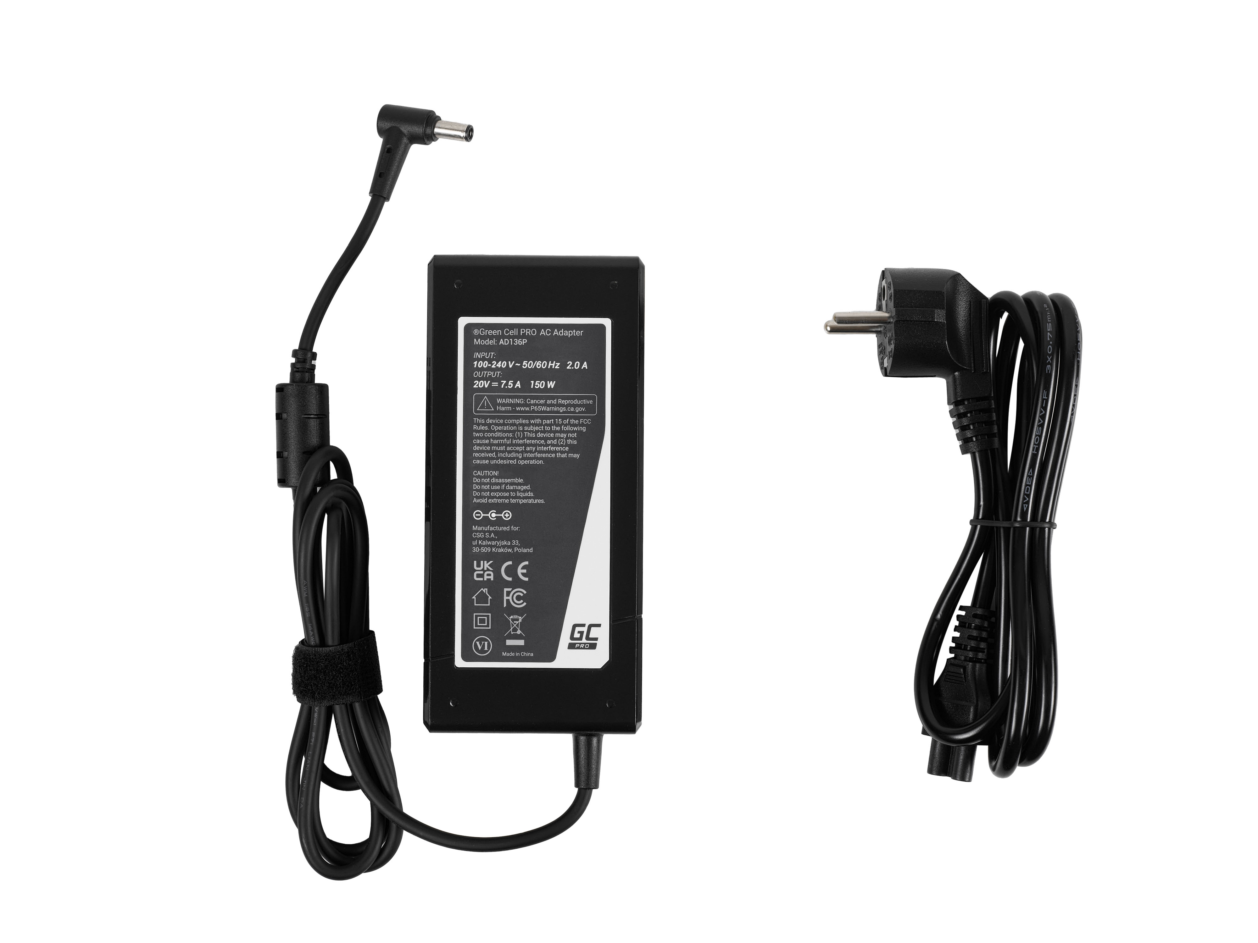 Netzteil / Ladegerät PRO 20V 7.5A 150W für Asus TUF Gaming FX505 X X571gt ROG Strix G531gt