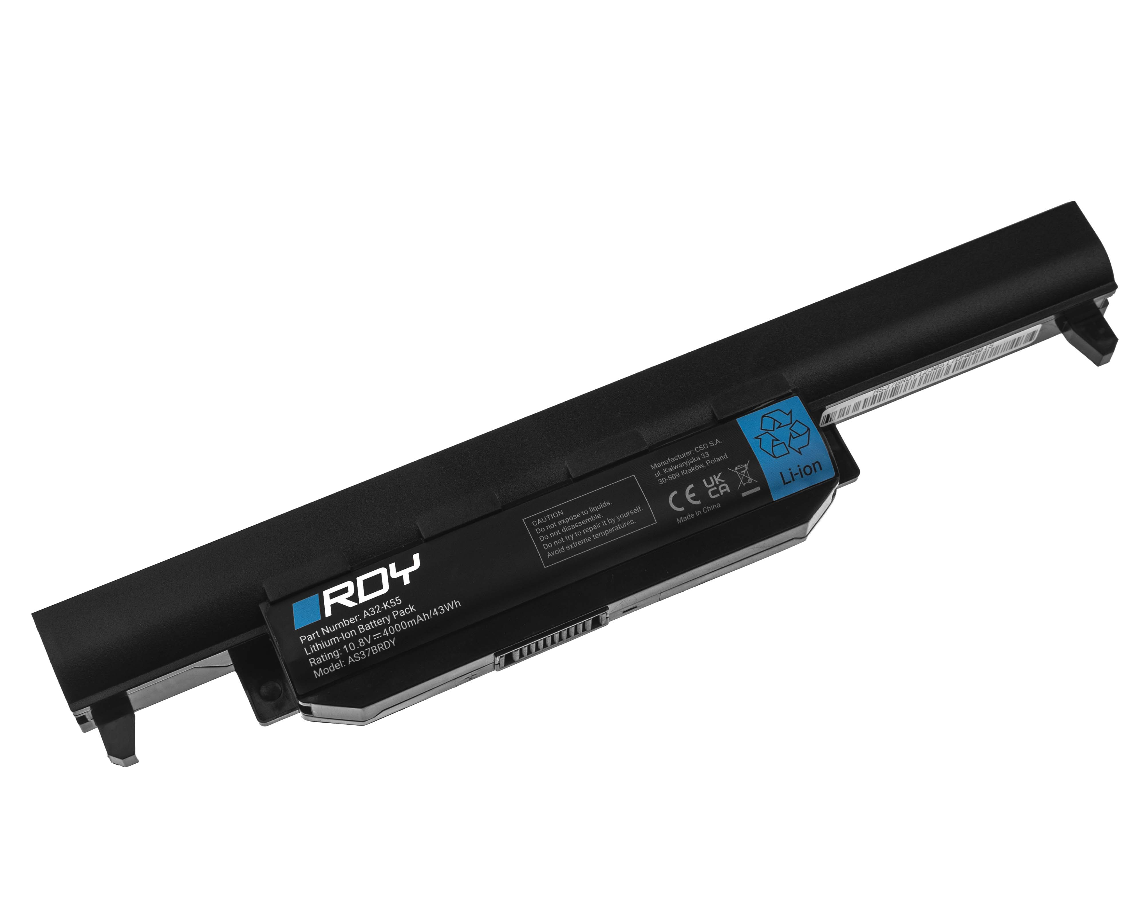 Battery RDY A32-K55 to Asus R400 R500 R500V R500VJ R700 R700V K55 K55A K55VD