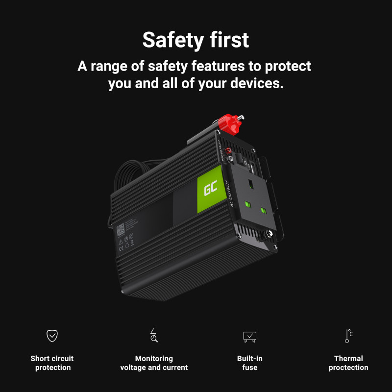 Green Cell Car Power Inverter Converter 24V to 230V 150W/300W with USB